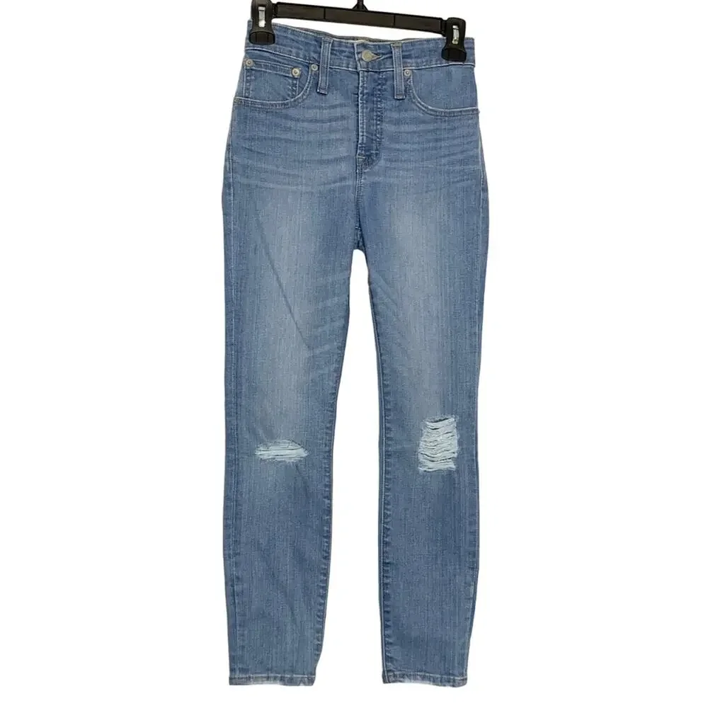 NWT J. Crew‎ curvy toothpick distressed jeans
